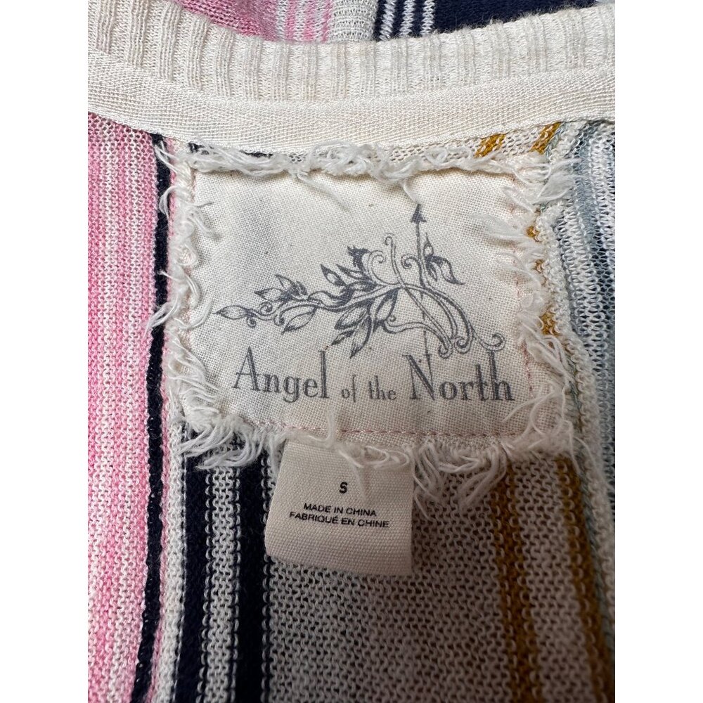 Anthropologie Angel of the North Open Front Cardigan Sweater SMALL Ballet Boho - Picture 2 of 10